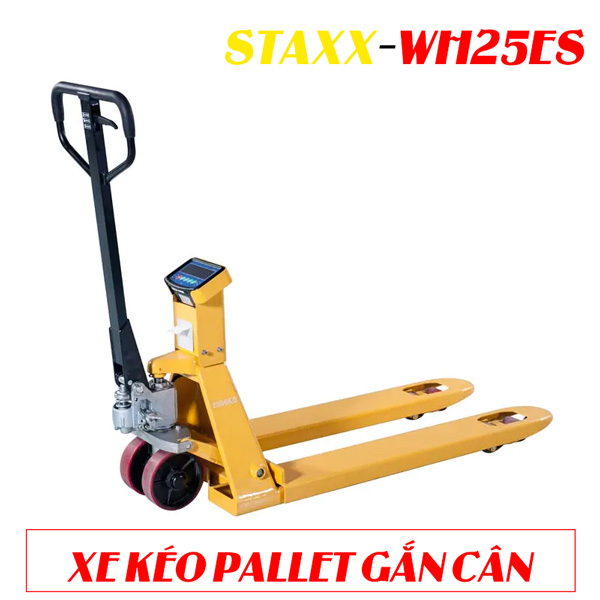 Xe kéo pallet gắn cân staxx