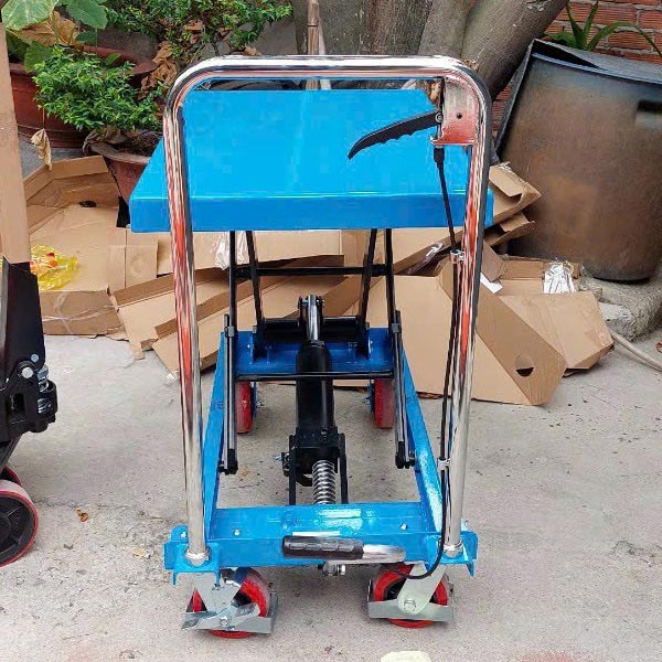 Bàn nâng thủy lực 500kg bánh PU