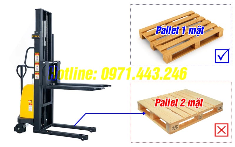 Pallet phù hợp với xe nâng bán tự động Staxx