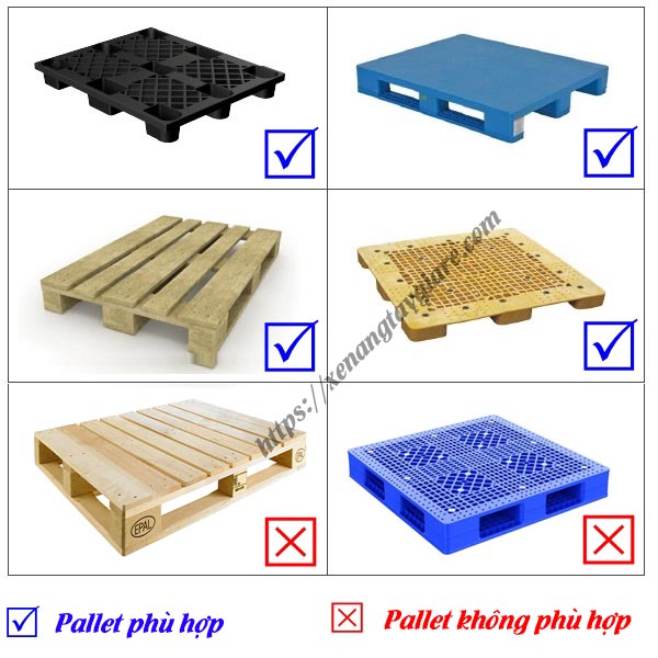 Pallet phù hợp với xe nâng tay cao