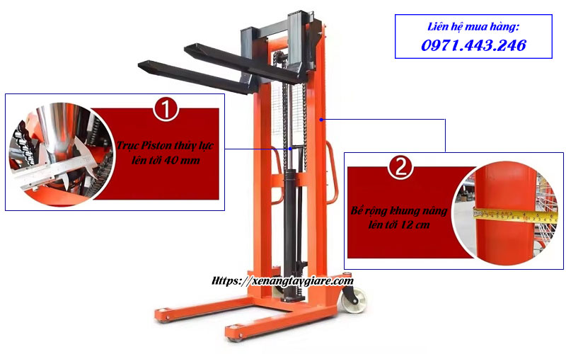 Cấu tạo xe nâng tay cao CTY-A2.0