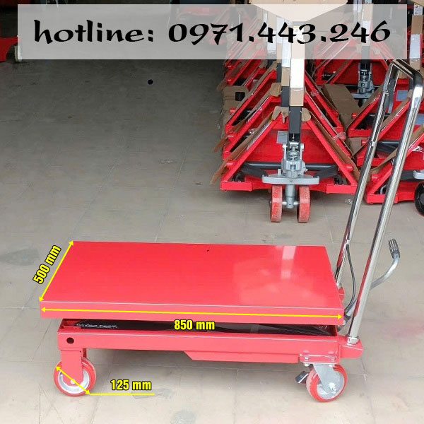 Kích thước bàn nâng thủy lực 300kg