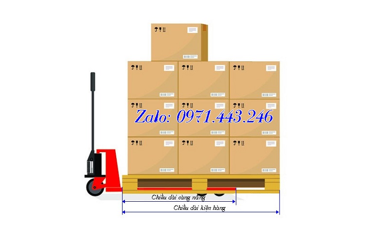 Lệch càng nâng do nâng hàng quá khổ