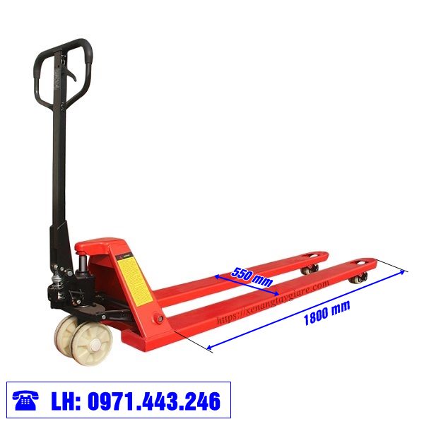 Xe nâng tay thấp model CBY-LC25 càng hẹp