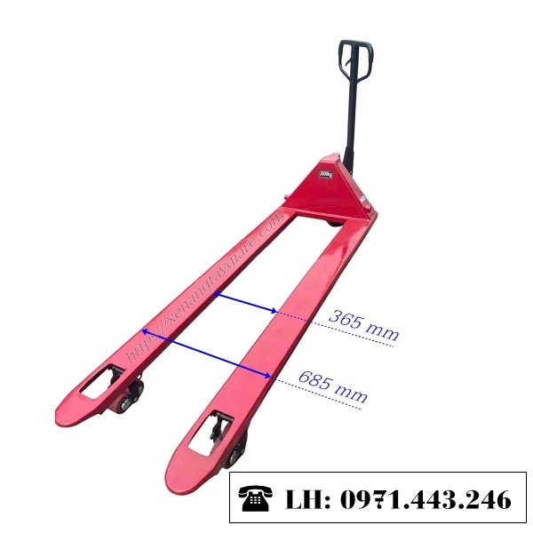 Xe nâng tay thấp CBY-LC25 càng rộng
