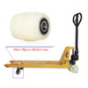 Bánh nylon 80x93 mm - Xe nâng tay thấp