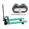 bánh PU 80x70mm màu đen
