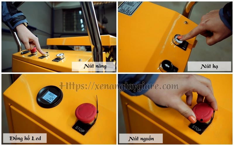 Các phím chức năng bàn nâng điện 350kg