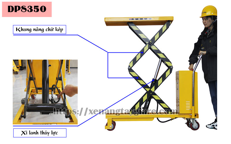 Cấu tạo bàn nâng điện 350kg