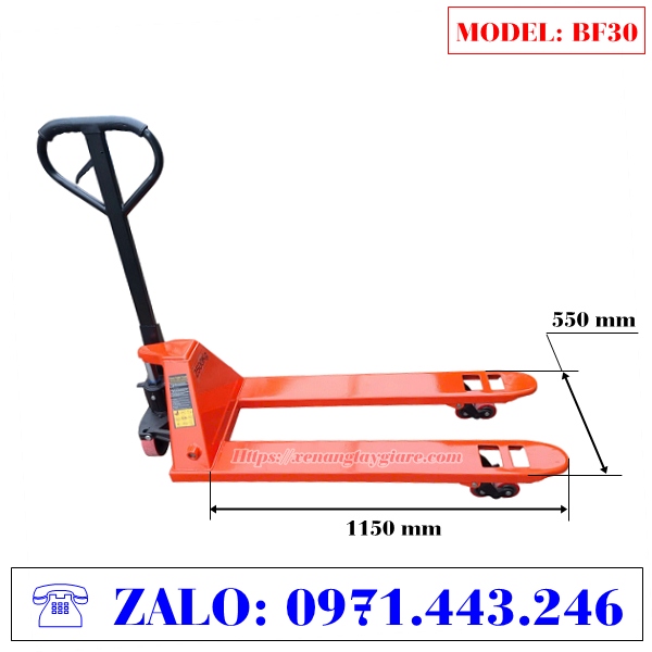 xe nâng tay 550x1150mmToso