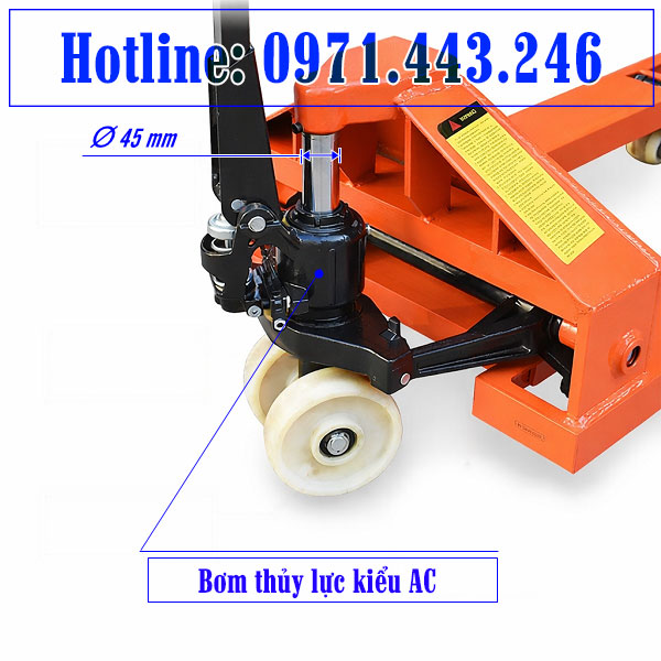 Bơm thủy lực xe nâng tay 5 tấn