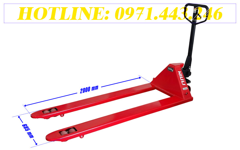 Kích thước xe nâng tay model CBY-LC3.0