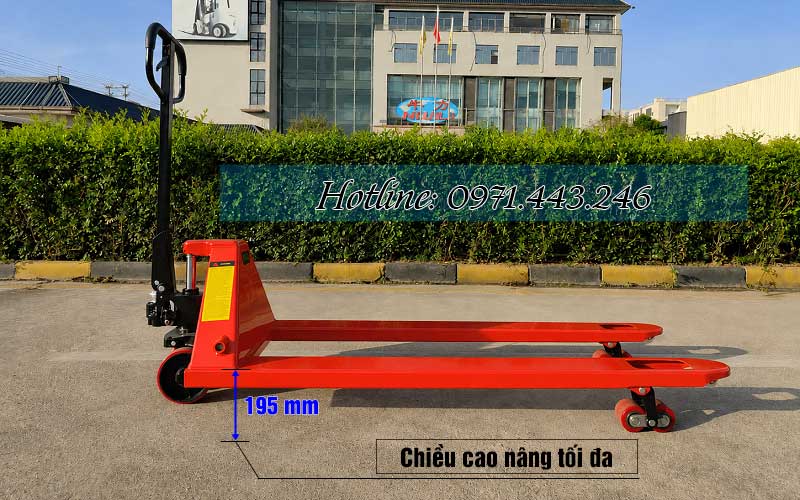 Xe nâng tay 3000kg càng dài 1600mm