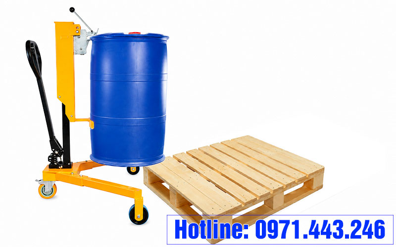 Xe nâng di chuyển phuy trên Pallet DP35B