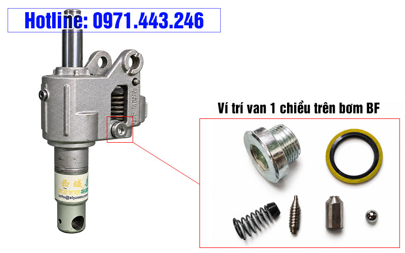 Van 1 chiều xe nâng tay thấp
