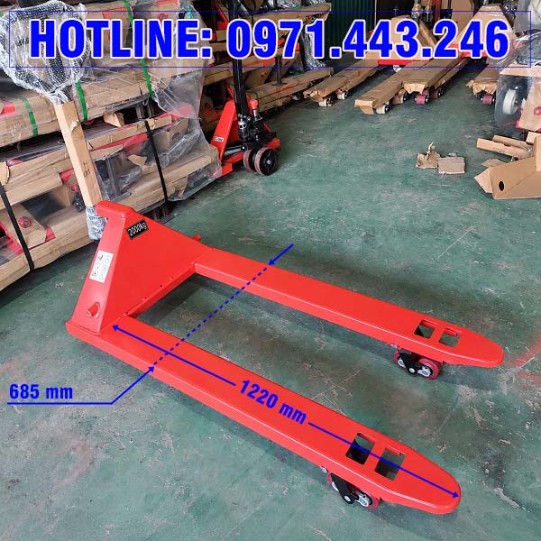 Xe nâng tay thấp 2000kg CBY-JC2.0 càng rộng