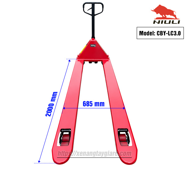 Xe nâng tay CBY-LC3.0 685x2000mm