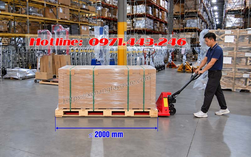 Xe nâng tay thấp càng dài 2m- CBY-LC3.0 Niuli